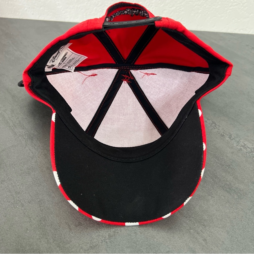 Minnie Mouse Polka Dot Youth Snap Back Baseball Cap Hat Disneyland Disney Parks - Picture 4 of 6